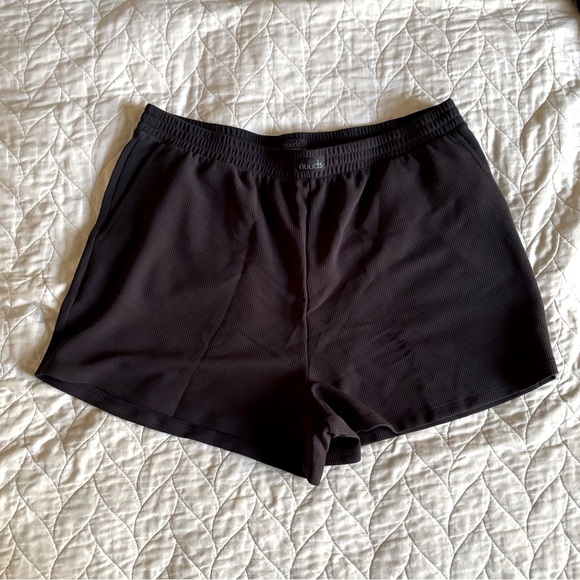 NWT NUUDS XXL LADIES WOMENS SPORTY WAFFLE SHORTS BLACK!!! 🖤🖤🖤 - Picture 5 of 8